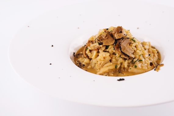 Risotto con trufas